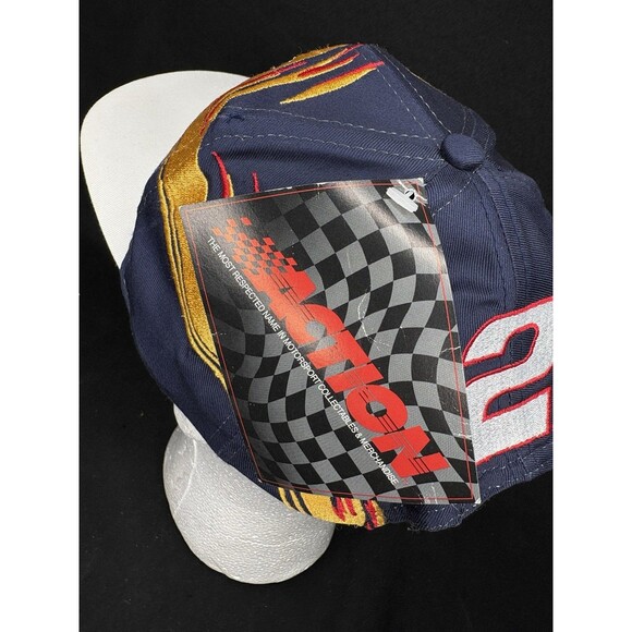 Vintage Rusty Wallace Miller Time SnapBack Chase Authentic Hat NWT #2 Blue - Picture 5 of 7